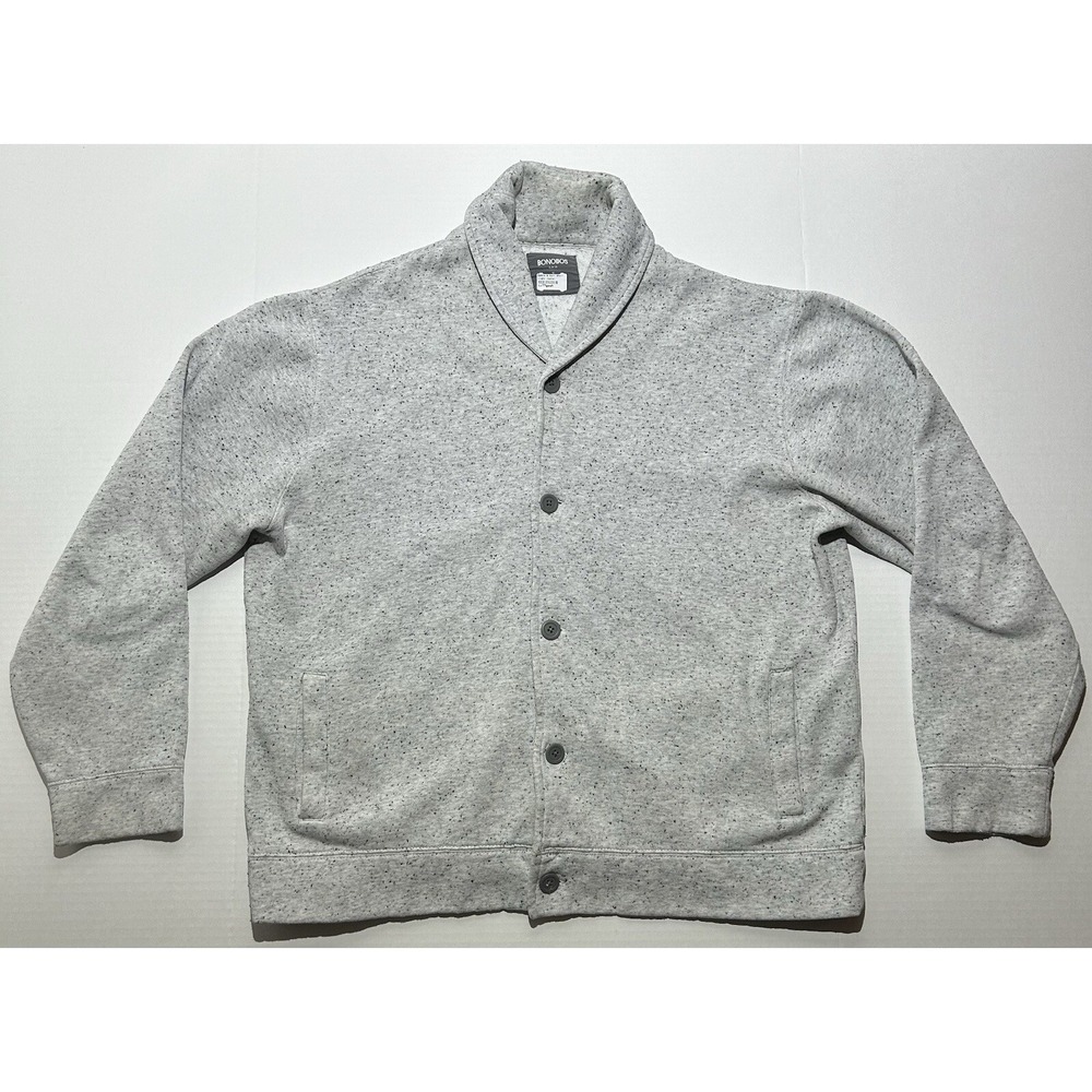 Bonobos Slim Fit Shawl Collar Textured Fleck Cardigan Men's Size XL